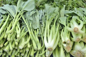 Chinese Cabbage and Brassica vegetable thai in fresh market
